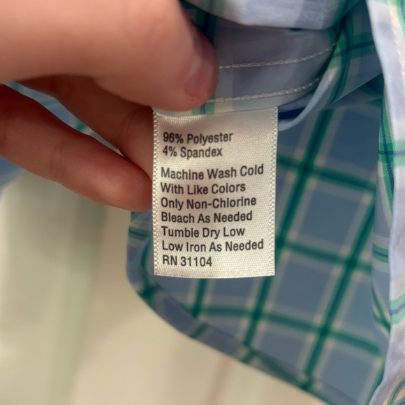 Crown & Ivy Blue and Green Plaid Shirt - Picture 4 of 4